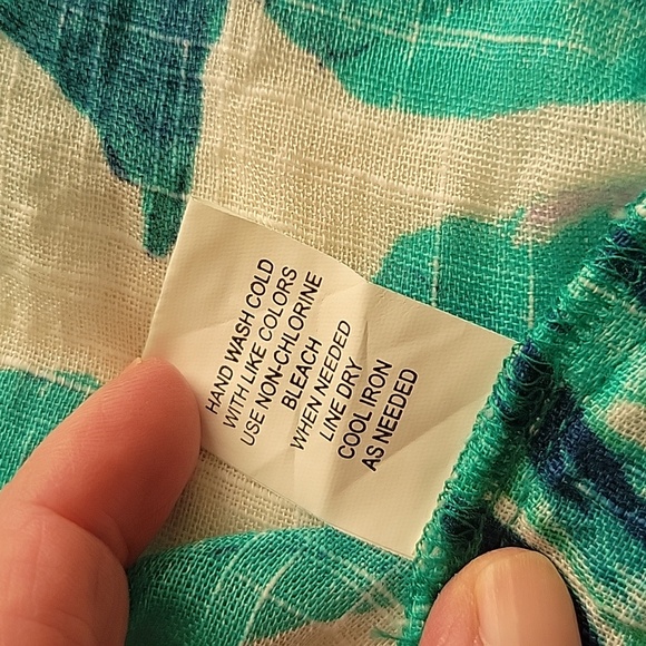 Blue Island Green Graphic Swim Coverup Size M NWT - Picture 8 of 12